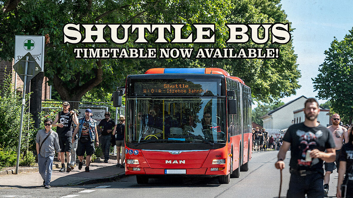 The shuttle bus schedules for W:O:A 2026 are here! | Wacken Open Air